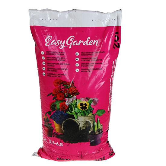 Picture of Kūdras substrāts Easy Garden ziediem 20l sarkans