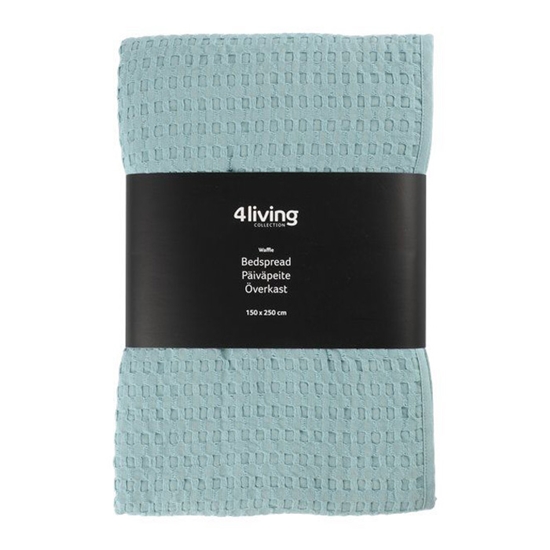 Picture of Gultas pārklājs 4Living Bedspread Waffle g.zils 150x250cm