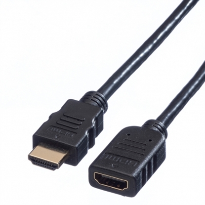 Picture of VALUE HDMI High Speed Cable + Ethernet, M/F, 1 m