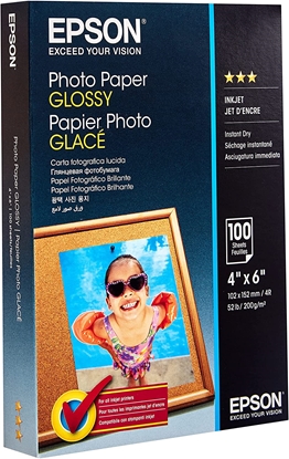 Attēls no Epson Photo Paper Glossy 10 x 15 cm 100 Sheets