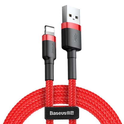 Picture of Kabel USB Baseus USB-A - Lightning 1 m Czerwony (CALKLF-B09)