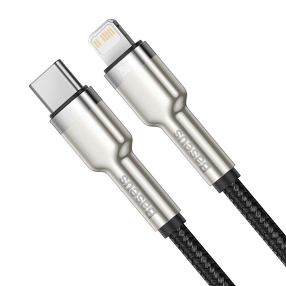 Изображение Kabel USB Baseus USB-C - Lightning 0.25 m Czarny (CATLJK-01)