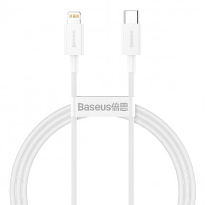 Изображение Kabel USB Baseus USB-C - Lightning 1.5 m Biały (CATLYS-B02)