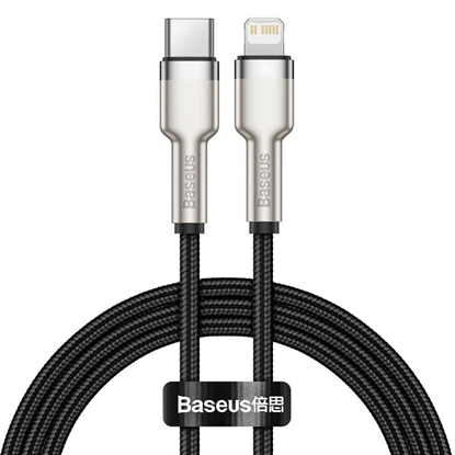Attēls no Kabel USB Baseus USB-C - Lightning 1 m Czarny (CATLJK-A01)