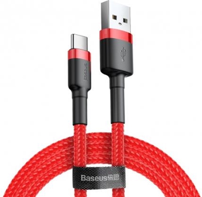 Attēls no Kabel USB Baseus USB-A - USB-C 2 m Czerwony (CATKLF-C09)