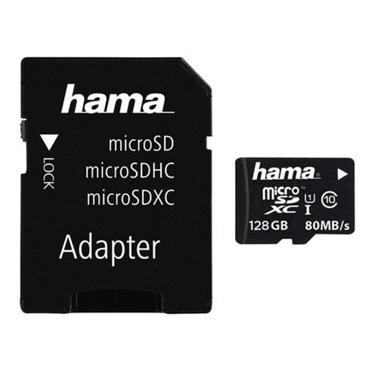 Изображение Karta Hama MicroSDXC 128 GB Class 10 UHS-I/U1  (001241580000)