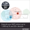 Picture of NETGEAR 4PT AX1800 WIFI MESH EXTENDER Network repeater Black 10, 100, 1000 Mbit/s
