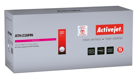 Picture of Activejet ATH-216MN toner cartridge for HP printers, Replacement HP 216A W2413A; Supreme; 850 pages; magenta, with chip