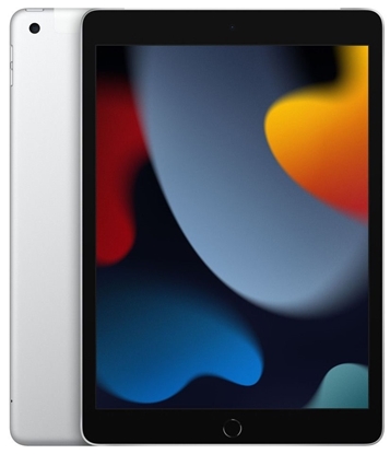 Изображение Apple iPad 10.2" 9th Gen Silver, Retina IPS LCD, A13 Bionic, 3 GB, 256 GB, 4G, Wi-Fi, 12 MP, 8 MP, Bluetooth, 4.2, iPadOS, 15, 1620 x 2160 pixels