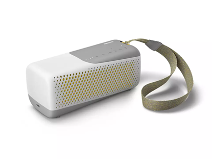 Attēls no Philips Wireless speaker TAS4807W/00, P67 dust/water protection, Up to 12 hours of music, Built-in mic for calls, 20 W, white
