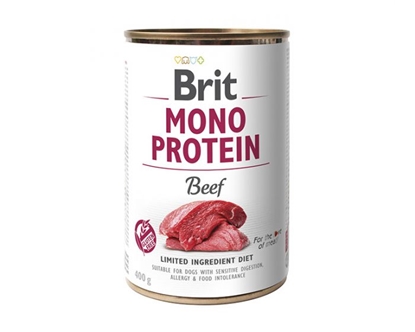 Picture of BRIT Mono Protein Beef - wet dog food - 400 g