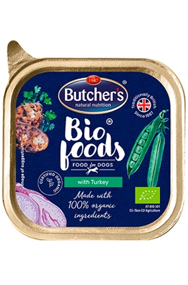 Picture of BUTCHER'S Bio Foods with Turkey - Wet dog food - 150 g