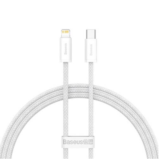Изображение Kabelis Baseus USB Type-C Male - Lightning Male 1m White 20W