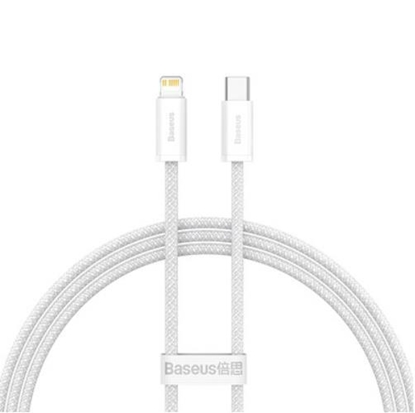 Изображение Kabelis Basesus USB Type-C Male - Lightning Male White 2m