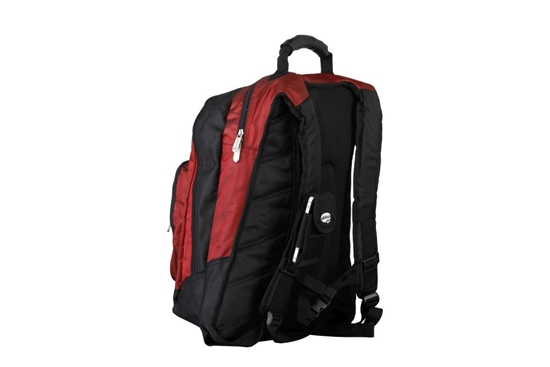 Picture of Addison 311015 notebook case 39.6 cm (15.6") Backpack Black, Burgundy