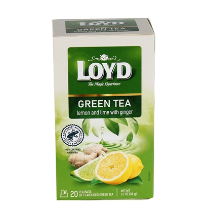 Attēls no Tēja zaļā Loyd Lemon & Lime ar ingveru, 20x1,7 g