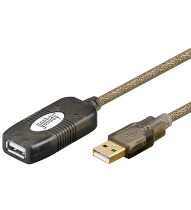 Picture of Kabel USB Goobay USB-A - USB-A 5 m Czarny (95439)