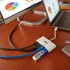 Picture of Tripp Lite U444-06N-H4GU-C USB-C Multiport Adapter - 4K HDMI, USB-A Port, GbE, 60W PD Charging, HDCP, White