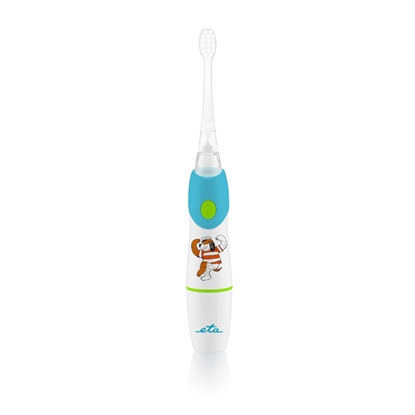 Pilt ETA SONETIC Toothbrush  ETA071090000 Rechargeable, For kids, Number of brush heads included 2, Sonic technology, White/Light blue