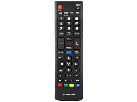 Изображение HQ LXP5729 TV remote contorl LG AKB73975729 Black