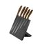 Изображение Platinet PLATINET 5 BLACK KNIVES SET WOODEN HANDLE WITH BLACK MAGNETIC BOARD