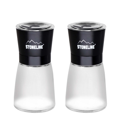 Attēls no Stoneline | Salt and pepper mill set | 21653 | Mill | Housing material Glass/Stainless steel/Ceramic/PS | The high-quality ceramic grinder is continuously variable and can be adjusted to various grinding degrees. Spices can be ground anywhere between powd