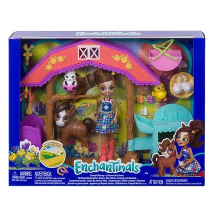 Изображение Enchantimals Barnyard Nursery Playset With Haydie Horse Doll & Trotter