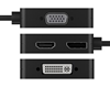 Изображение ICY BOX IB-DK1104-C 0.15 m USB Type-C DVI + VGA + DisplayPort + HDMI Black
