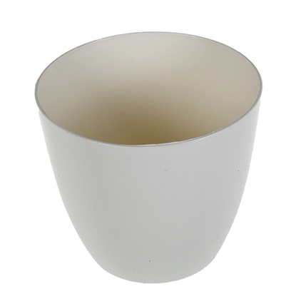 Attēls no Puķu pods Ella plastmasas spīd. 18cm balts