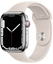 Picture of Apple Watch 7 GPS + Cellular 45mm Stainless Steel Sport Band, silver/starlight (MKJV3UL/A)