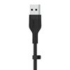 Picture of Belkin Flex Lightning/USB-A 3m mfi cert., black CAA008bt3MBK