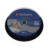 Picture of 1x10 Verbatim BD-R Blu-Ray 50GB 6x Speed, white blue Cakebox