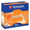 Изображение 1x5 Verbatim DVD-R 4,7GB 16x Speed, Jewel Case