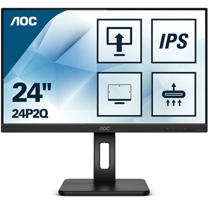 Attēls no AOC P2 24P2Q LED display 60.5 cm (23.8") 1920 x 1080 pixels Full HD Black