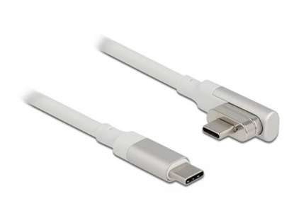 Attēls no Delock Magnetic Thunderbolt™ 3 USB-C™ Cable 4K 60 Hz male to male angled 1.20 m