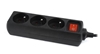 Picture of EnerGenie EG-PSU3F-01 UPS power strip, 3 FR sockets, 10 A, C14 plug, 0.6 m cable, black EnerGenie