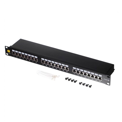 Picture of NetRack Patch panel 19'' 24-porty Kat. 5E FTP (104-03)