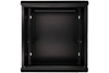Picture of Szafka wisząca rack 12U 600x450 czarna szklane drzwi 