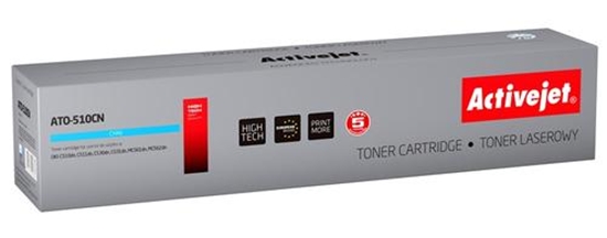 Picture of Toner Activejet Cyan Zamiennik 44469724 (ATO-510CN)