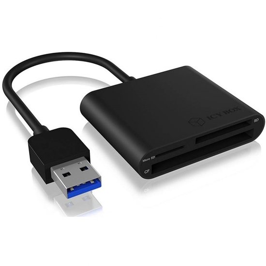 Picture of ICY BOX IB-CR301-U3 card reader USB 3.2 Gen 1 (3.1 Gen 1) Black