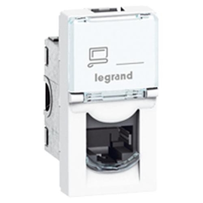 Picture of Legrand Gniazdo komputerowe Rj45 5E Mosaic biae - 076551