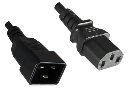 Изображение Kabel zasilający MicroConnect PowerCord C13-C20 0.5M Black