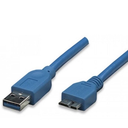 Изображение Kabel USB Techly USB-A - micro-B 0.5 m Niebieski (304857)