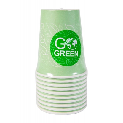 Изображение Papīra glāzes Go Green 350ml 10gab.