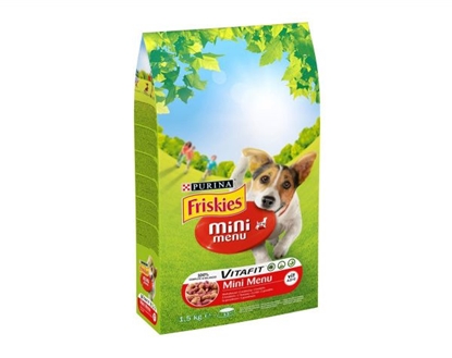 Picture of FRISKIES Mini Menu Beef with Vegetables - dry dog food - 1.5 kg