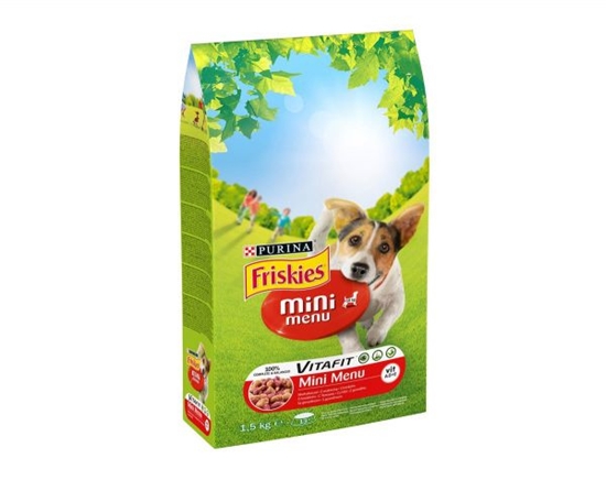 Изображение FRISKIES Mini Menu Beef with Vegetables - dry dog food - 1.5 kg