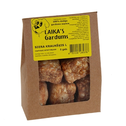 Attēls no Gardums suņiem Siera kraukšķi L, 7gab.