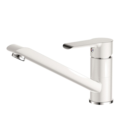 Изображение Maisītājs virtuves Aqualine Bianca balts/hroms