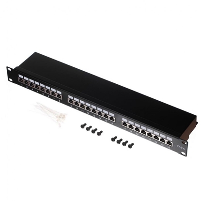 Picture of NetRack Patch panel 19'' 24-porty Kat. 6 FTP (104-07)