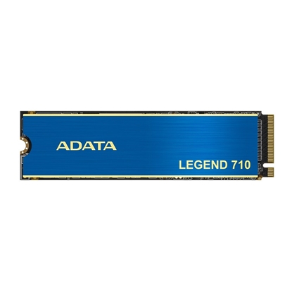Attēls no SSD|ADATA|LEGEND 710|512GB|M.2|PCIE|NVMe|3D NAND|Write speed 1000 MBytes/sec|Read speed 2400 MBytes/sec|TBW 130 TB|MTBF 1500000 hours|ALEG-710-512GCS
